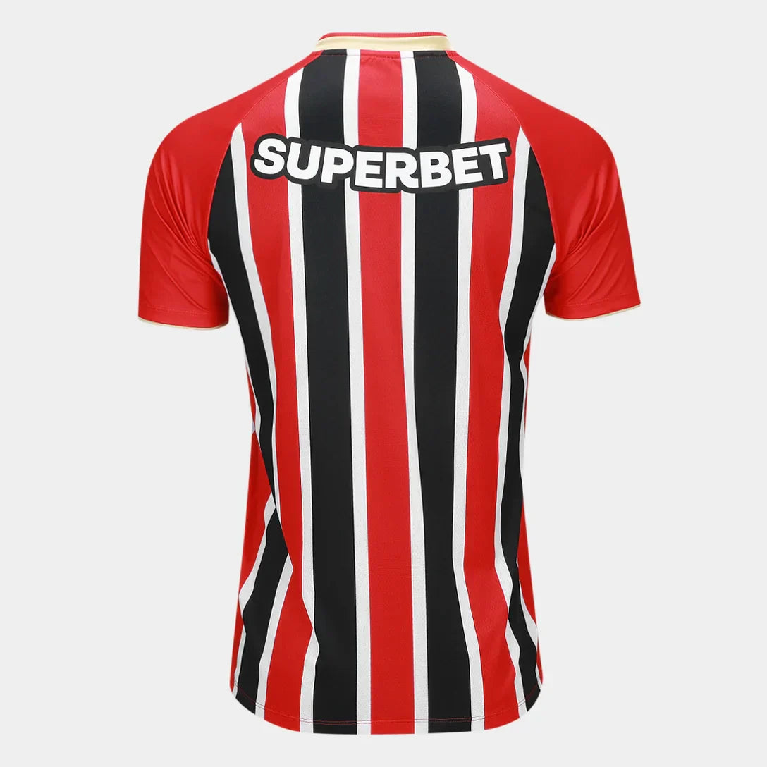 Camisa São Paulo II 25/26 Torcedor New Balance Masculina - Vermelho+Branco