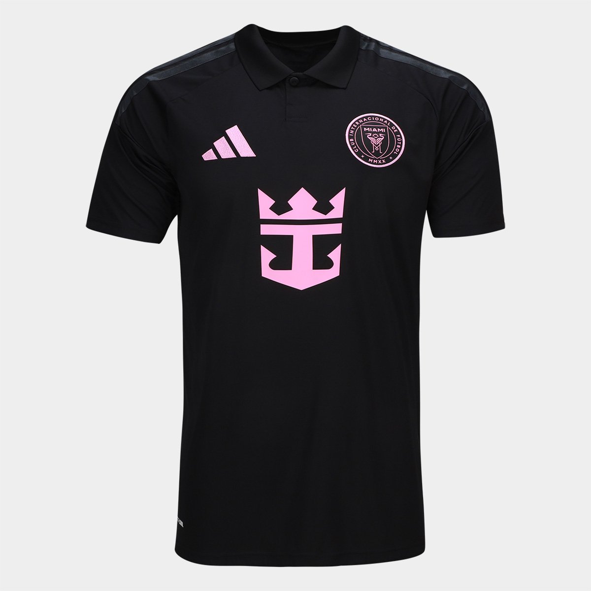 Camisa Inter Miami Away 26/27 Torcedor Adidas Masculina - Preto+Rosa