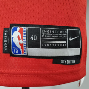 Camisa NBA Chicago Bulls #1 Rose - 75° Aniversário Red